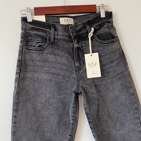 Letters to Juliet Black Raw Hem Jeans Womens 24 - Picture 3 of 8